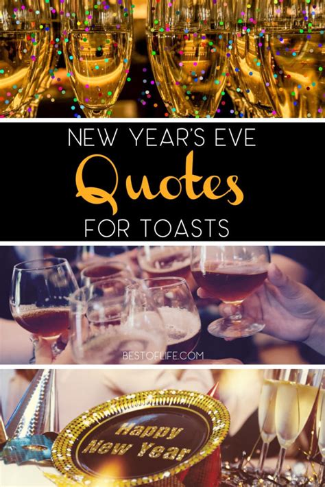 New Year's Eve Toast Quotes that are Funny and Inspiring - Best of Life