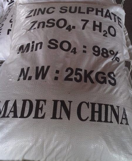 Kẽm Sulfate - ZnSO4 . 7H2O 98% - Zinc Sulfate