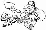 Splatoon Coloring Page To Print  Pages sketch template