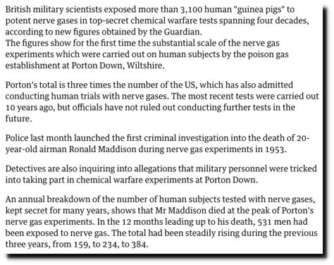 Nerve Gas In Salisbury | Real Climate Science