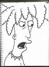 Sideshow Bob Colouring Pages Sketch Coloring Page sketch template