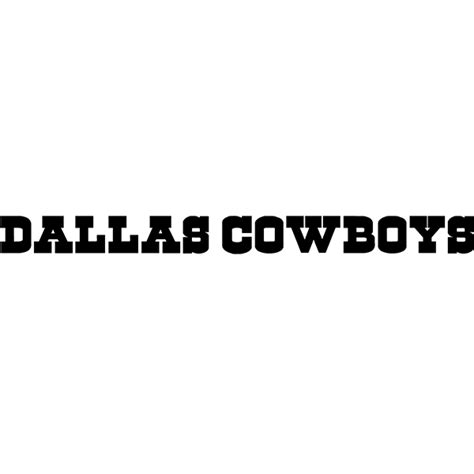 Dallas Cowboys Font Outline