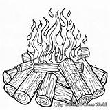 Campfire Coloring Pages  Free & Printable sketch template