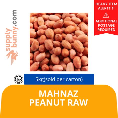 Mahnaz PEANUT RAW 5KG (sold per carton) Mahnaz — HORECA Suppliers | Supplybunny