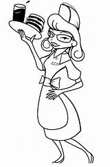 Waiter And Waitress Coloring Pages  Free Printable For Kids sketch template