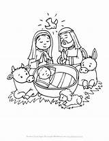 Jesus In The Manger Coloring Page  Easy For Kids sketch template