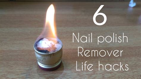 6 awesome life hacks with nail polish remover!! - YouTube