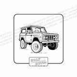 Cool Kid Coloring Pages Ford Bronco Page Instant Download  sketch template