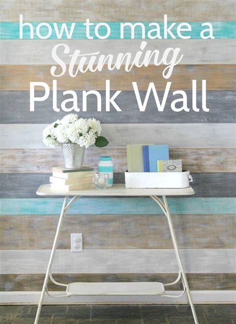 How to Make a Stunning DIY Plank Wall | Diy plank wall, Plank walls ...