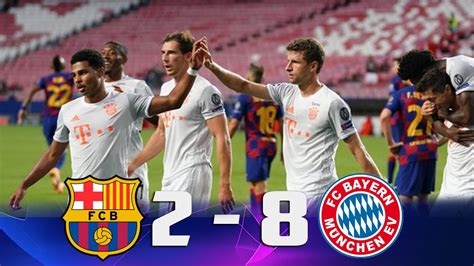 BAYERN MUNICH VS BARCELONA [2-8] | GOLES | Cuartos de final | CHAMPIONS ...