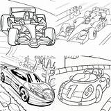 Race Coloring Pages sketch template