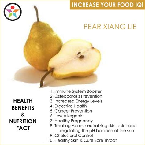 STARZ Cafeteria: PEAR Health Benefits & Nutrition Fact