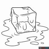 Ice Cube Coloring Page  Easy Drawing Guides sketch template