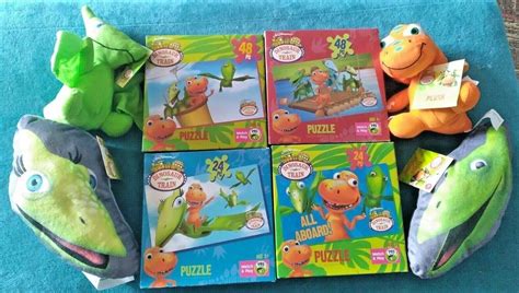 new pbs kids DINOSAUR TRAIN PUZZLE & PLUSH LOT choice 48 pc 24 pc buddy tiny don | #4587611665