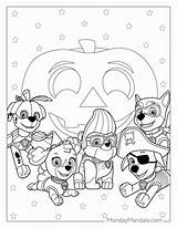 Paw Patrol Halloween Coloring Pages Free Printable  Coloring sketch template