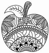 Printable Apple For Adults coloring page  Download Print Or Color sketch template