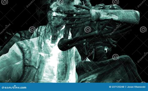 Horror Zombie with Effects stock illustration. Illustration of horror - 237125248