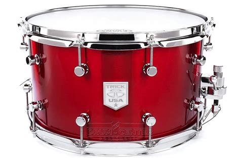 Trick Custom AL13 Aluminum Snare Drum 14x8 Candy Red | Drums, Snare ...