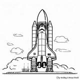 Space Shuttle Coloring Pages sketch template