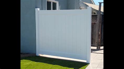 Vinyl Fence and gate Installation (Part I) --- Lowes Freedom Vinyl ...