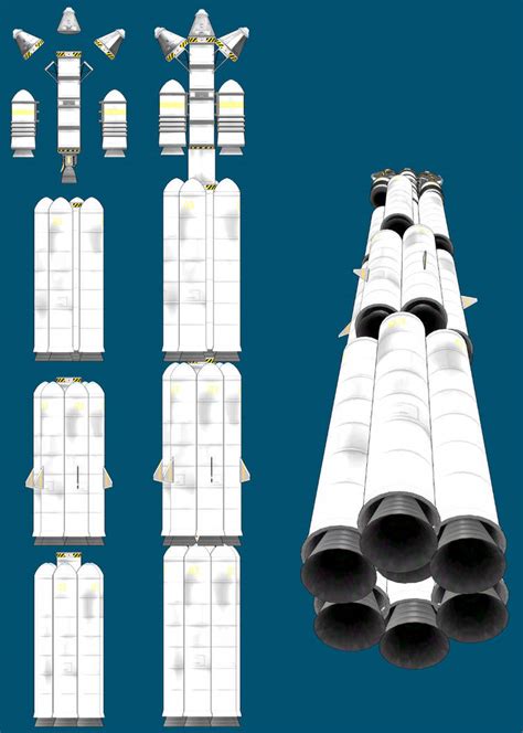 Booster rocket blueprint by michawlo on DeviantArt