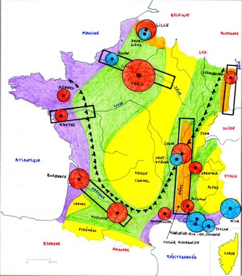 Décrypter 73+ imagen croquis carte de france - fr.thptnganamst.edu.vn