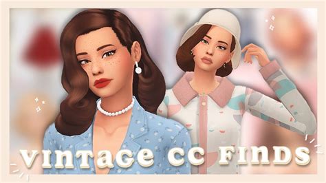 VINTAGE CC FINDS 👛 | Los Sims 4 Contenido Personalizado Haul | Maxis ...