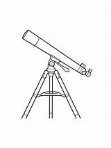Telescope coloring Pages sketch template