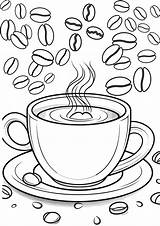 Free Printable Coloring Pages  First The Coffee Crochet sketch template