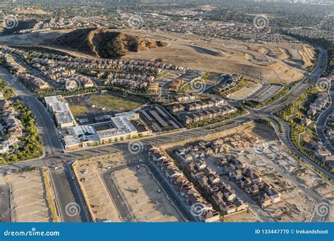 Aerial View of Porter Ranch in Los Angeles California Stock Photo - Image of cityscape, sunny ...