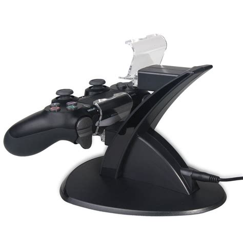 PS4 Controller Charger Dock LED Dual USB PS4 Charging Stand Station Cradle for Sony Playstation ...