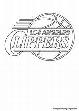 NBA Los Angeles Clippers Logo Coloring Page Central  sketch template