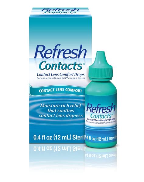 Refresh Contacts, Eye Drops, Contact Lens Comfort, 0.4 Fl Oz Sterile ...