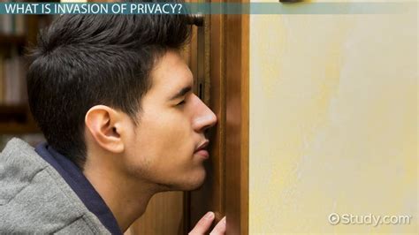 Invasion of Privacy | Definition, Types & Examples - Lesson | Study.com