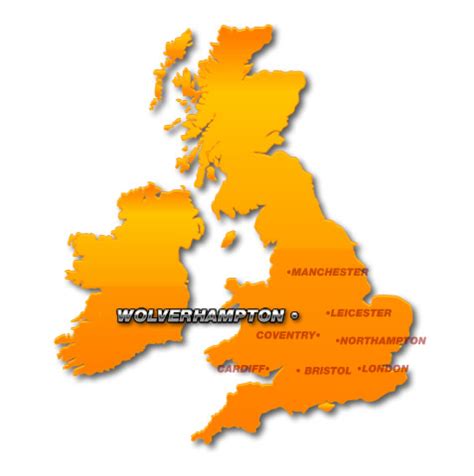 Wolverhampton Map - United Kingdom