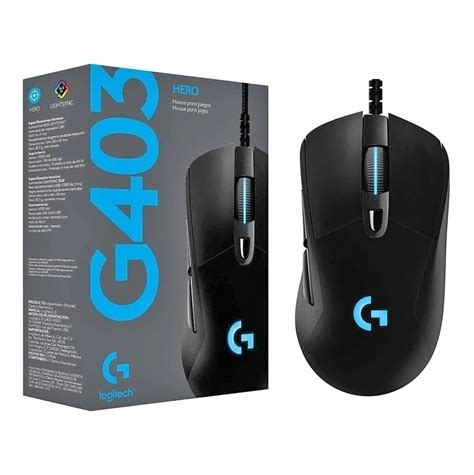 MOUSE LOGITECH GAMER G403 HERO RGB USB 16000DPI PRETO (910-005631 ...