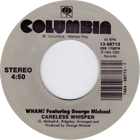 Wham! Featuring George Michael - Careless Whisper (Vinyl) | Discogs