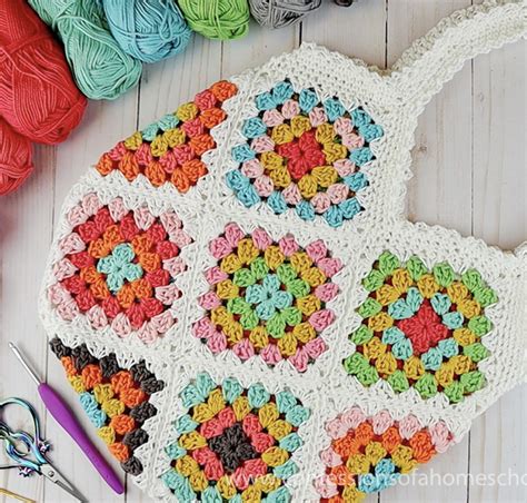 10 Crochet Granny Square Bag Patterns - This is Crochet