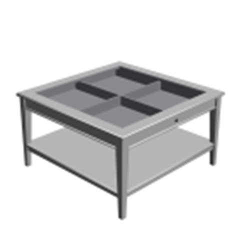 LIATORP Coffee table, white, glass - Design and Decorate Your Room in 3D