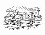 Free Printable Ambulance Coloring Pages sketch template