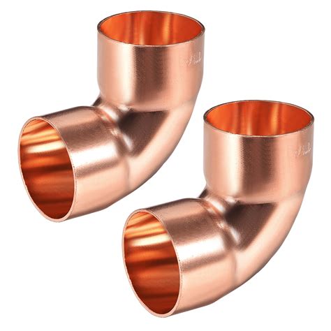 32mm /1.26-inch ID 90 Degree Copper Elbow,Short-Turn Copper Pipe Fitting Conector for Plumbing ...