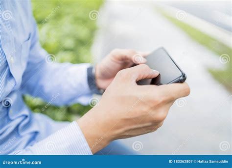 Man Playing Game on a Mobile Phone Stock Image - Image of game, technology: 183362807