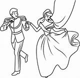 Prince Charming And Cinderella Coloring Page  Free Printable sketch template