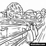 Printable Bridge Coloring Page sketch template