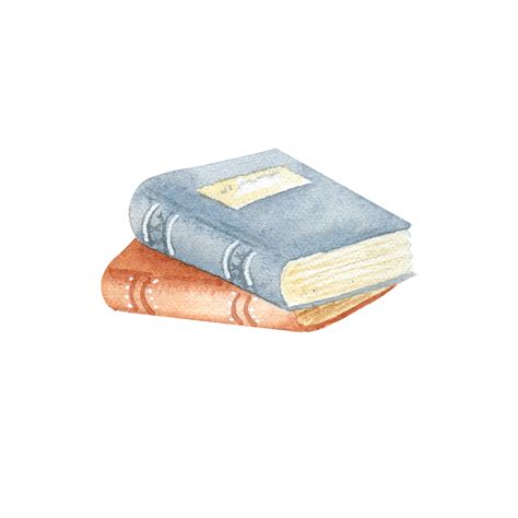 Watercolor books clipart 11459985 PNG