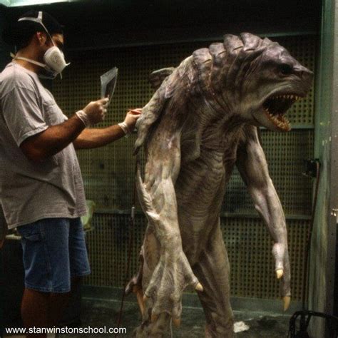 Just a day in the lab with master painter Rob Ramsdell while painting the underwater monster ...