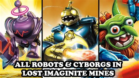 Skylanders Imaginators - All Robots & Cyborgs in Lost Imaginite Mines Level GAMEPLAY - YouTube