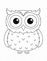 Cute Owl Coloring Page For Kids Digital Download Full  Etsy sketch template