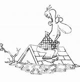 Online coloring Pages Coloring Page The Man Sitting On roof People  sketch template