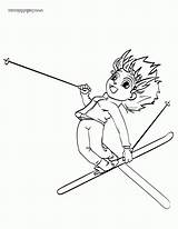 WINTER SPORT Coloring Page  Nation sketch template